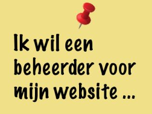 Felixa - Ik wil een beheerder voor mijn website